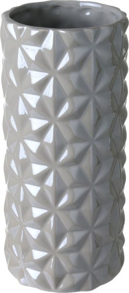 Ваза керамическая серая Fest 11,3х11,3х24,5 см Dehua