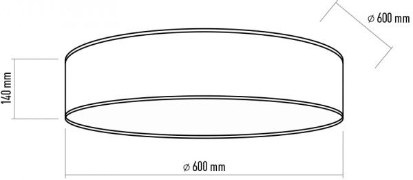 Люстра потолочная TK Lighting Caren 4C-PL600 4x15 Вт E27 белый 2520 