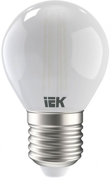 Лампа светодиодная IEK FIL G45 7 Вт E27 3000 К 220 В матовая 