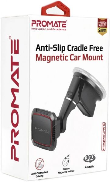 Тримач для мобільного телефона Promate MagMount-5 (magmount-5.maroon) 