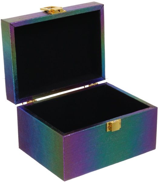 Скриня для прикрас Хамелеон 16х12х9 см темний