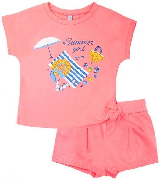 Комплект для дівчаток Smil 113262 р.98 кораловий 