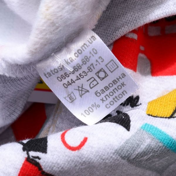 Пижама для мальчиков Татошка р.110 белый с принтом 102202 