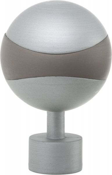 Наконечник Gardinia Kira Орбит d19 мм серебряный 2 шт. 