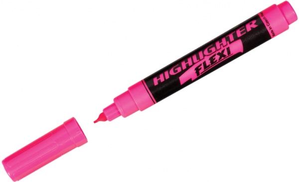 Маркер текстовый Centropen Fax 1-4.6 мм 8542/09 розовый 