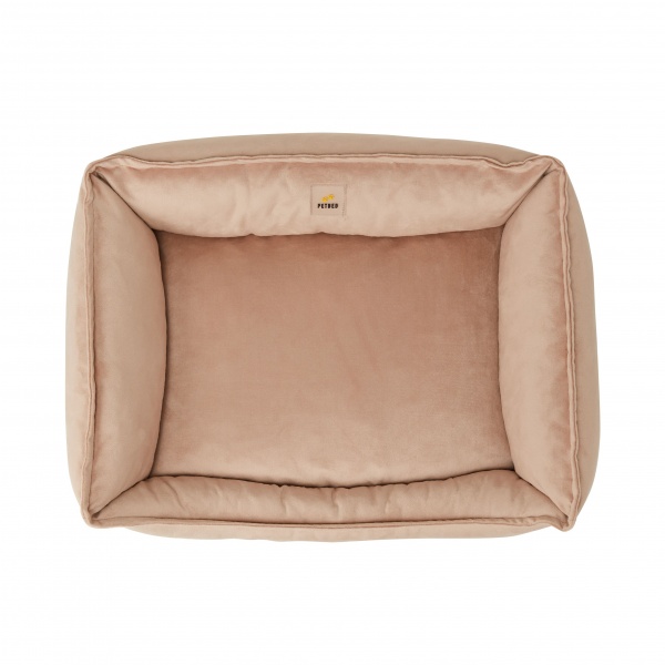 Лежак PETBED Velor Комфорт L 90x60x25 см бежевый