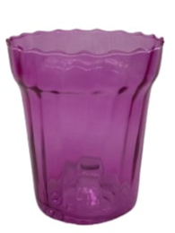 Горщик скляний Омела Орхідея №2 круглий 1,5 л малиновий 