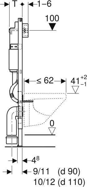 Комплект инсталляции Geberit Duofix PRO 20 (118.315.11.1) с подвесным унитазом Idol и белой клавишей
