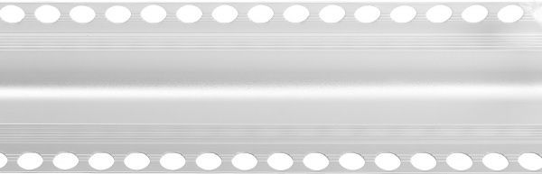 Профіль Торцевий Алюміневий з отворами 25x25x25 мм світлий 