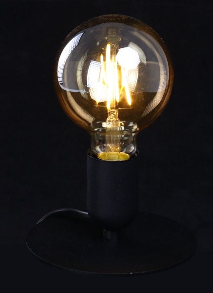 Настольная лампа TK Lighting Lunom 1x60 Вт E27 черный 5186 