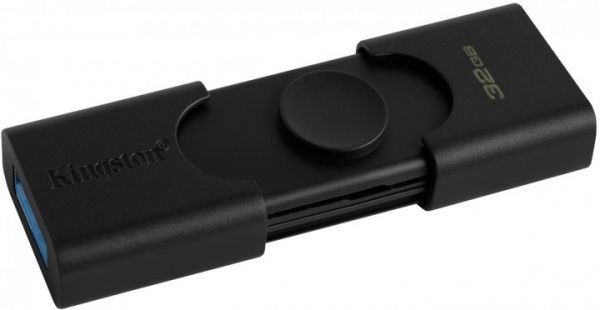 Флеш-пам'ять USB Kingston 32 ГБ USB 3.2 USB Type-C black (DTDE/32GB) 