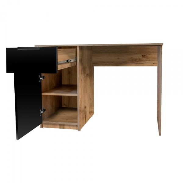 Стол письменный DC Валли дуб тахо/черный 