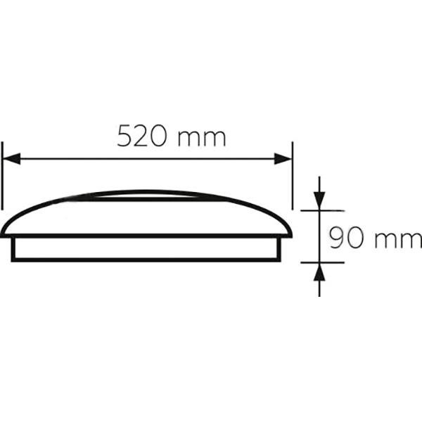 Світильник світлодіодний Eurolamp Amber N26 з пультом ДК 72 Вт білий 3000-6500 К 