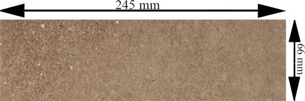 Клинкерная плитка Mattone Sabbia Brown Elewacja 24,5x6,6 Ceramika Paradyz