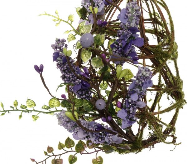 Декоративная подвеска сиреневая 18 см 15A5192