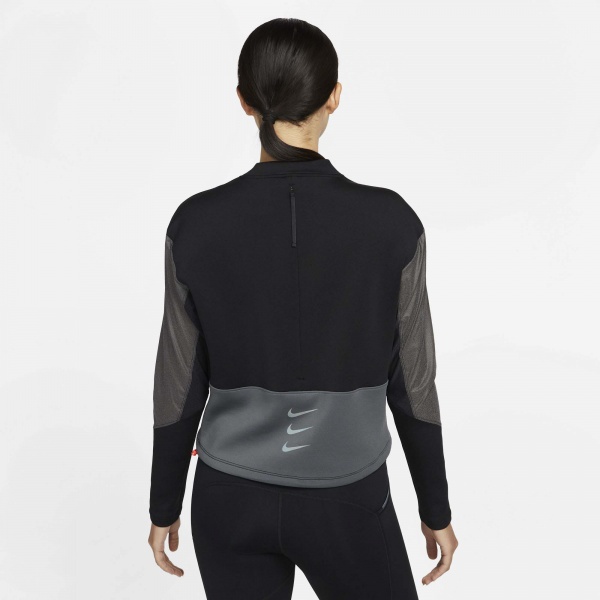 Джемпер Nike W NK DF RUN DVN CREW DD5263-010 р. L черный