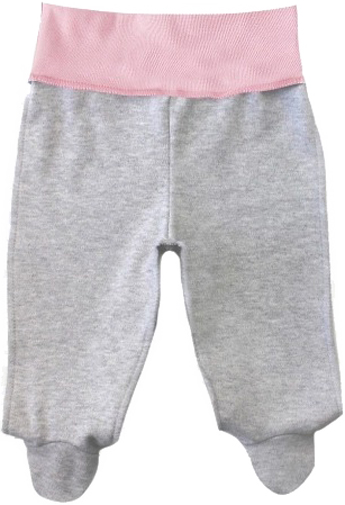Ползунки для девочек Smil р.56 серый меланж 107593 