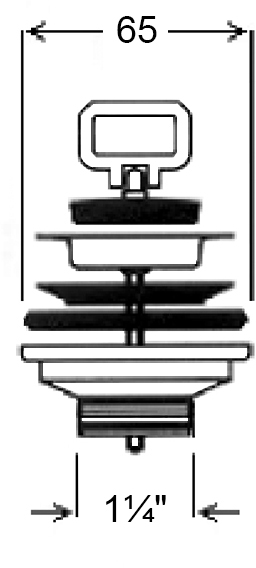 Выпуск сифона Ghidini 63 х 1 1/4