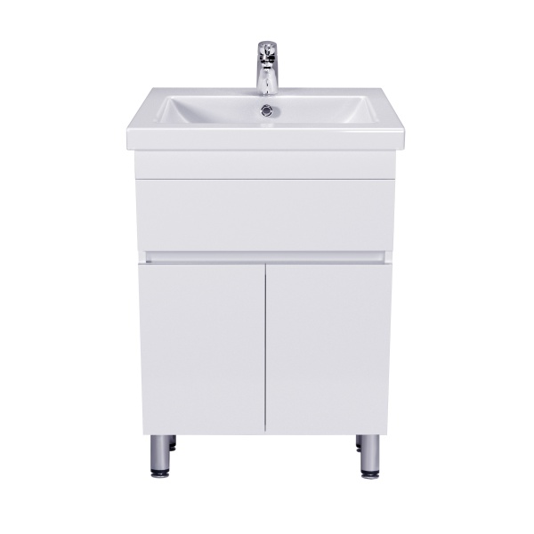 Тумба підлогова Мойдодир City White 60 з умивальником Como 60