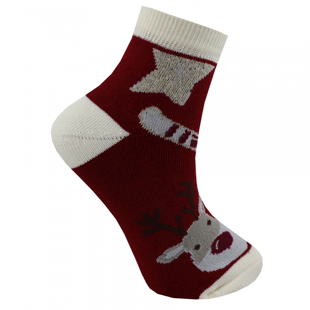 Шкарпетки махрові унісекс Premier Socks Новий рік Солодке Різдво р. 22–24 червоний