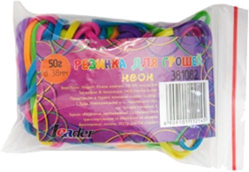 Резинки для денег Leader Неон 50 гр 