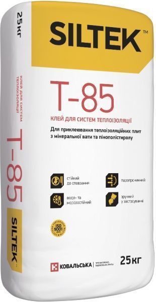 Клей для теплоизоляции Siltek T-85 25 кг