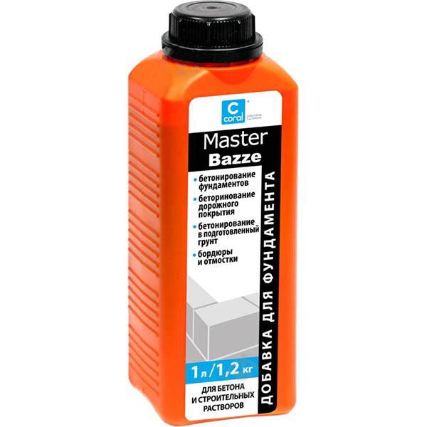 Добавка для фундамента Coral MasterBazze 1 л