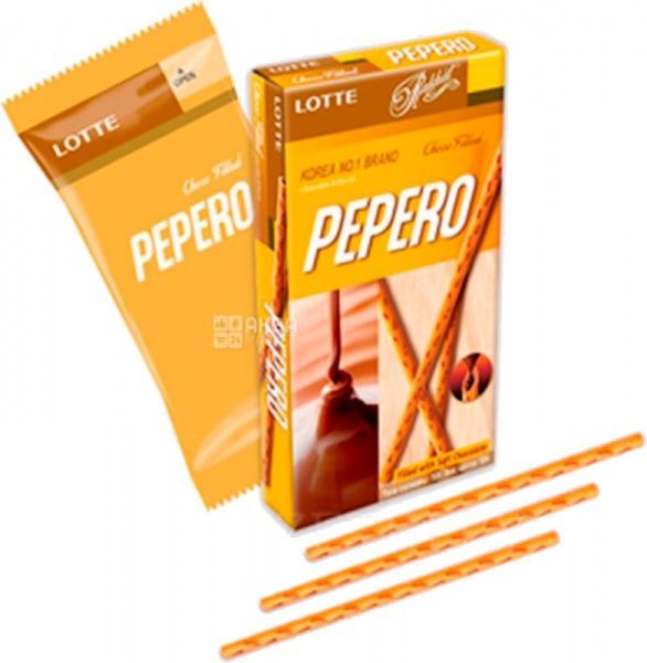 Соломка ЛОТТЕ з шоколадною начинкою 50 г (Pepero Nude) 