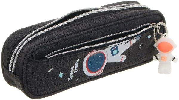 Пенал на блискавці В космосі Nota Bene чорний