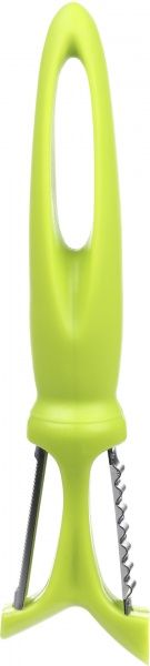 Нож для чистки двусторонний 18 см зеленый