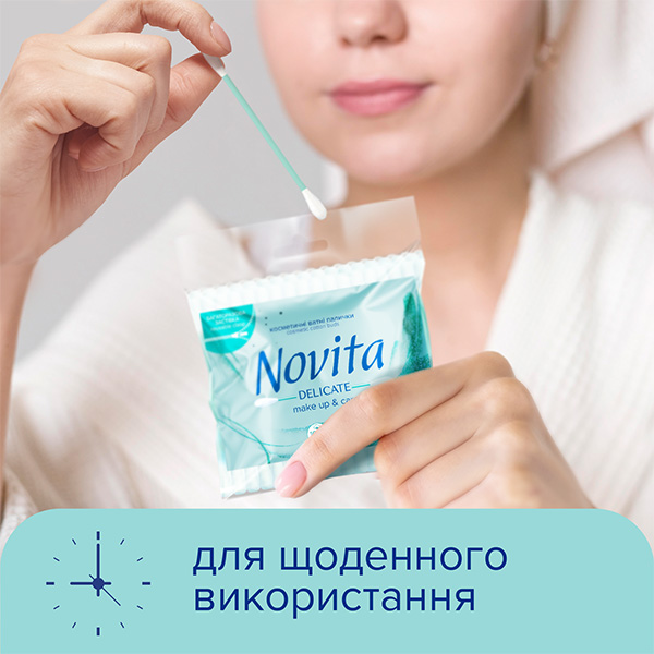 Ватные палочки Novita soft 100 шт. (мягкая)