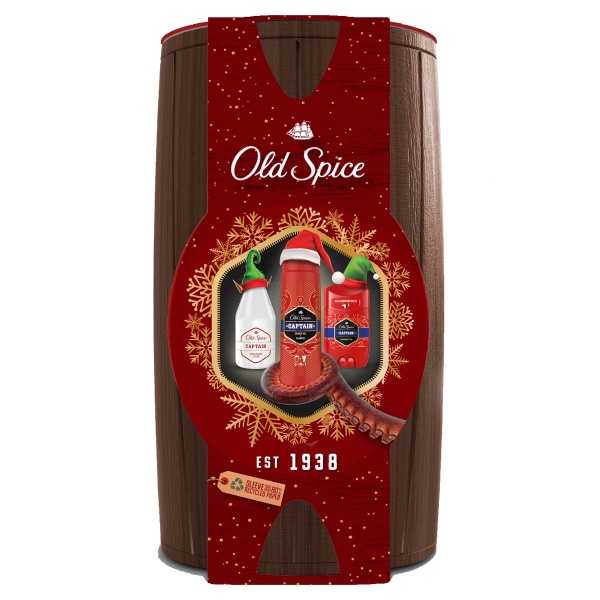 Набор подарочный для мужчин Old Spice Captain с дезодорантом, гелем для душа и лосьоном после бритья