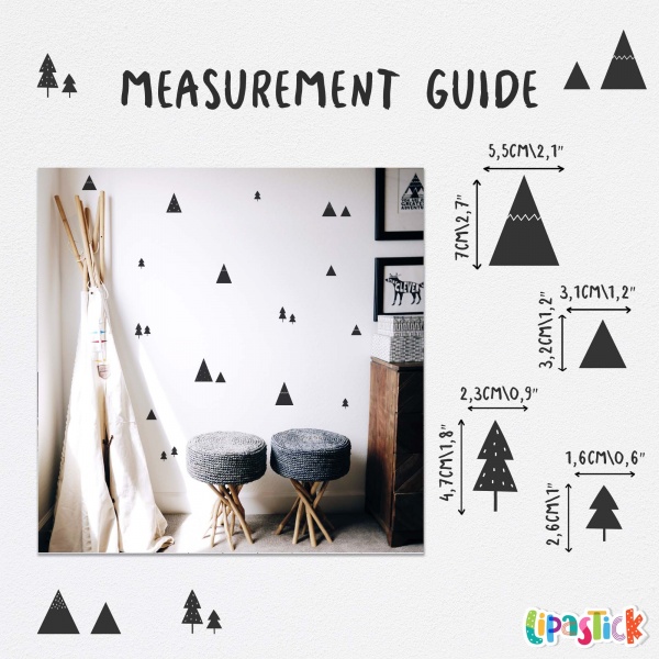 Стикеры-паттерны Lipastick Mountain 120х20 см 7010620225
