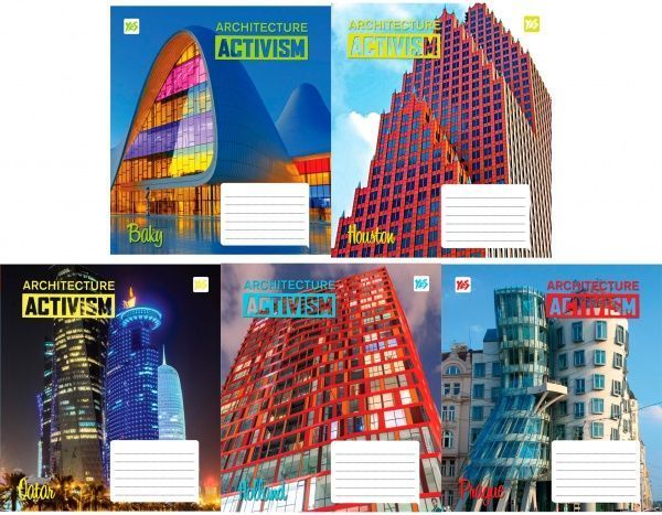 Комплект тетрадей Аctivism 60 листов в клетку 10 шт. YES