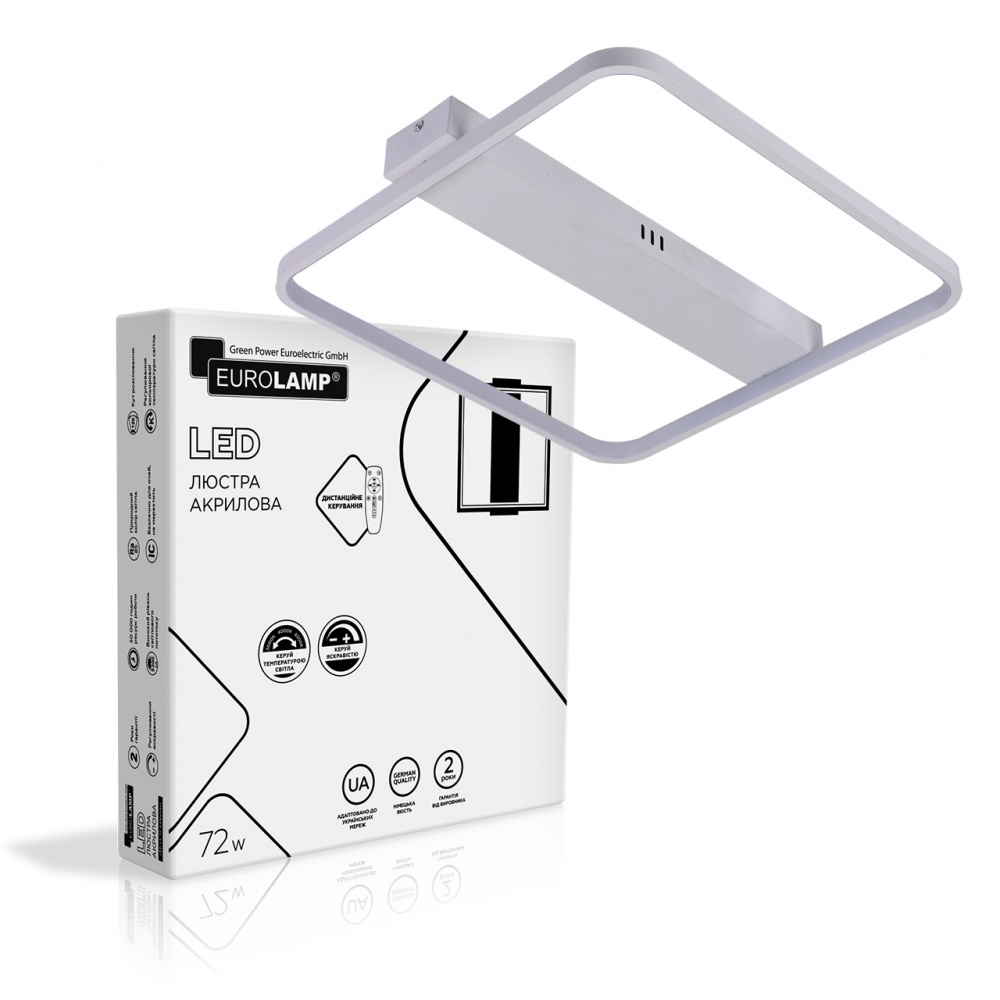 Люстра светодиодная Eurolamp 72 Вт LED-модуль белый LED-LS-72-A43(white)