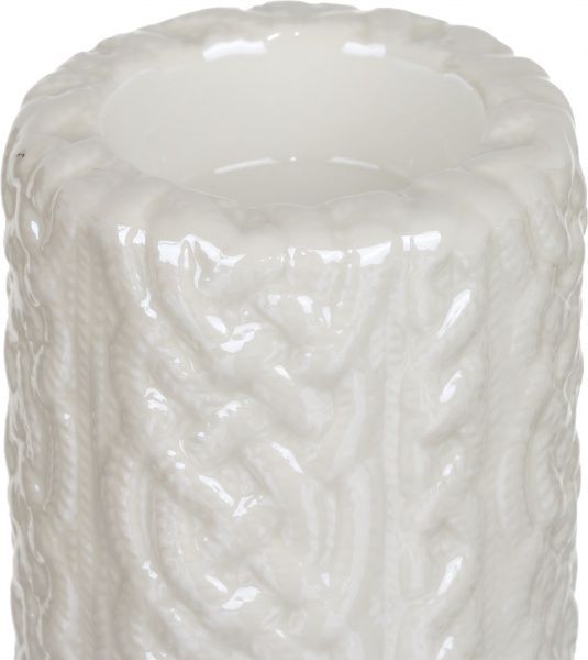 Декорация новогодняя Подсвечник Свеча плетеная 7х17 см ZY4758-1W 