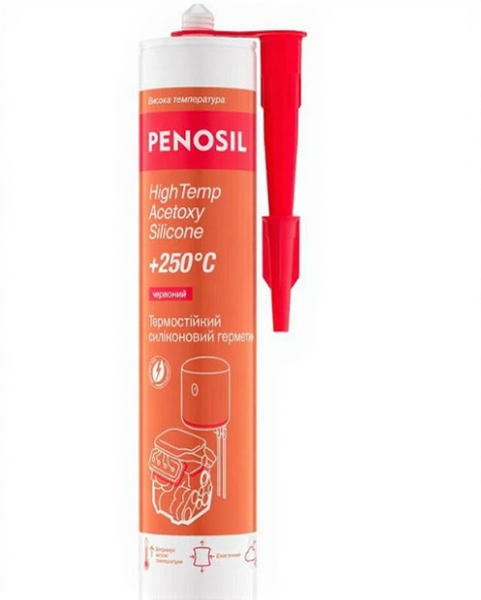 Герметик силиконовый PENOSIL термостойкий Premium High Temp Sealant до +250°C красный 310мл