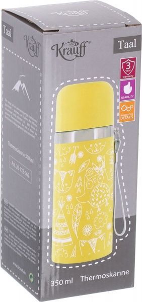 Термос 350 мл желтый 26-178-062 Krauff