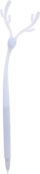 Ручка гелевая Рождественский голубой олень 