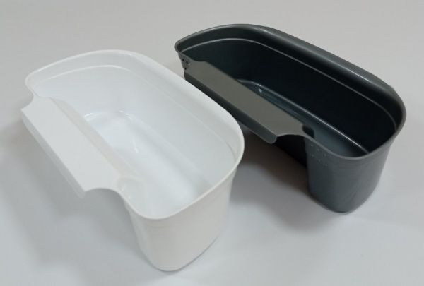 Контейнер-органайзер для сміття підвісний 2,2 л білий Plastic's Craft