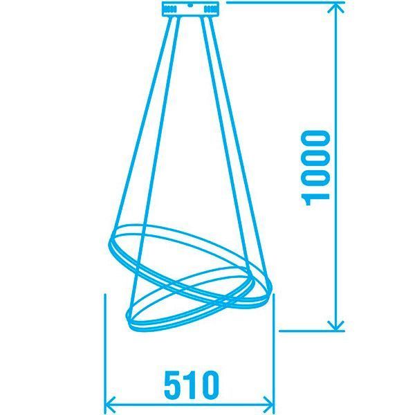 Підвіс Victoria Lighting LED 120 Вт білий Jump/SP2 white 