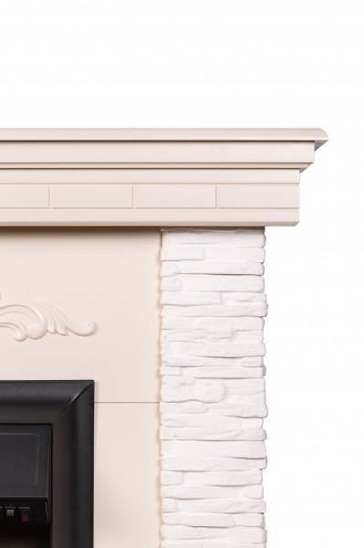 Камінокомплект ASTRA FLAME Марсель white + HORTON BLACK