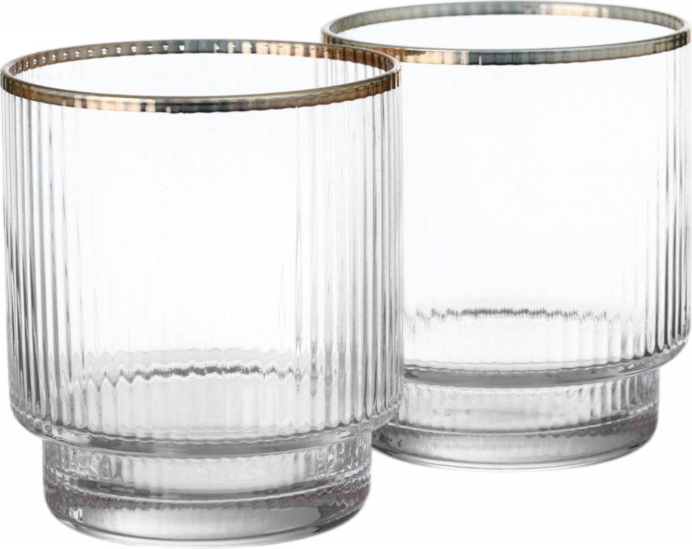 Набір склянок низьких Fiora Ripple скло 320 мл 2 шт.