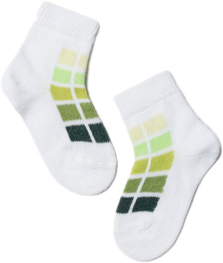 Носки детские Conte-Kids TIP-TOP 217 р.8 бело-салатовый 