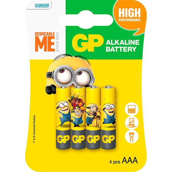 Батарейка GP Minions 24YOY-U ААA 4 шт