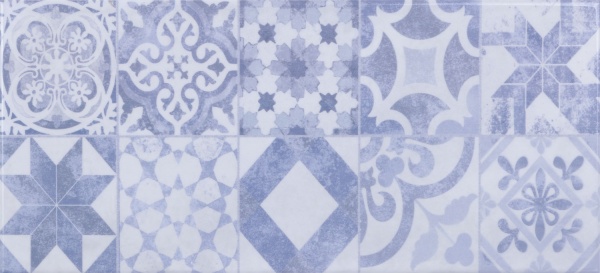 Плитка InterCerama Copper білий декофон 23*50 /244 061-1 23x50 