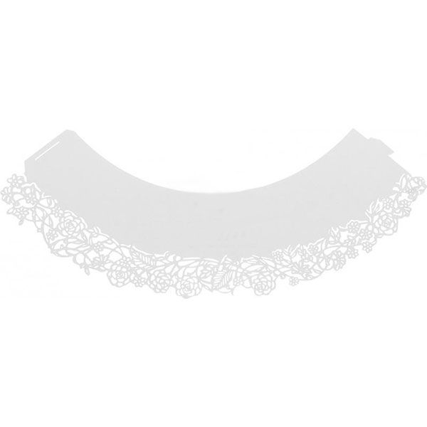 Серветки кондитерські для кексів Квіти 21х9 см 12 шт.