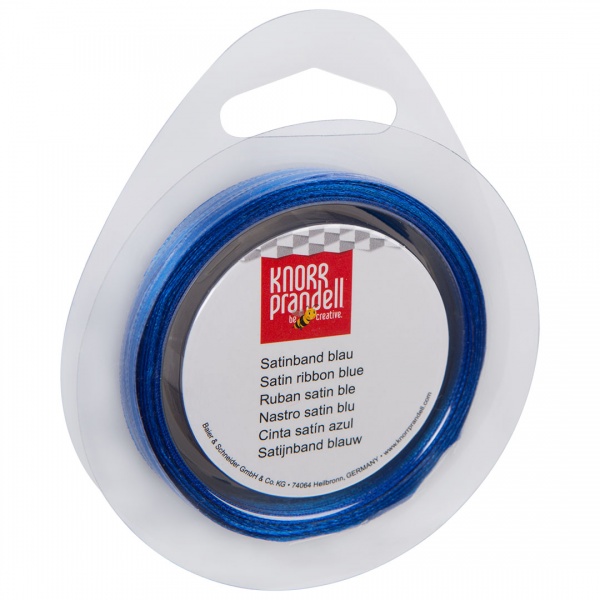 Стрічка декоративна Knorr Prandell Стрічка сатинова ribbon 3mm 10m blue 0,3 см 10 м синій 