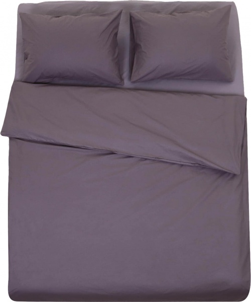 Комплект постільної білизни Моно євро сірий La Nuit 