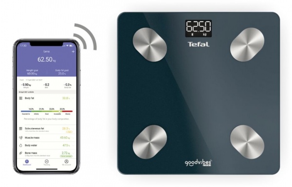 Весы настольные Tefal GOODVIBES LIFE + BM9620S1